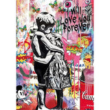 Resin 5x7 Print - Mr Brainwash Love You Forever