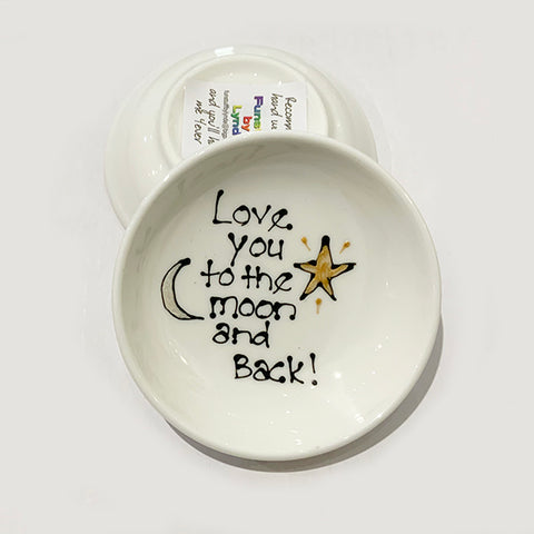 Love You to the Moon and Back - Rings-n-Things Dish