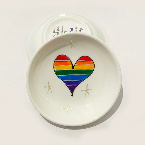 Rainbow Heart - Rings-n-Things Dish