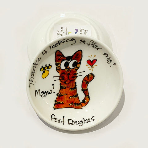 Brown Tabby Cat - Thanks for Looking After Me (Port Douglas) - Rings-n-Things Dish