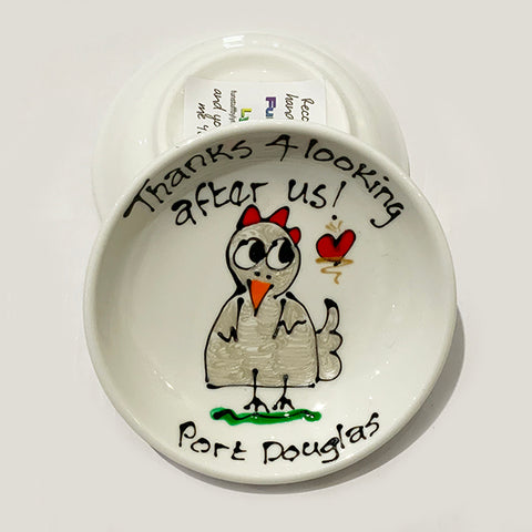 Chicken - Thanks for Looking After Us (Port Douglas) - Rings-n-Things Dish