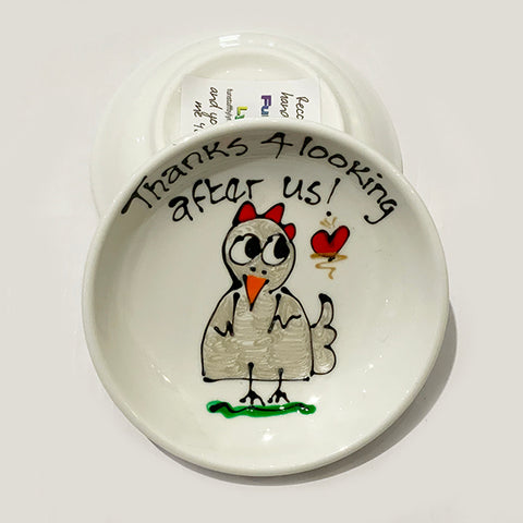 Chicken - Thanks for Looking After Us - Rings-n-Things Dish