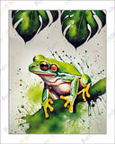 Tropical Green Tree Frog - 8x10 Print