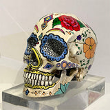 Resin Skull Diva de los Muertos