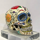 Resin Skull Diva de los Muertos