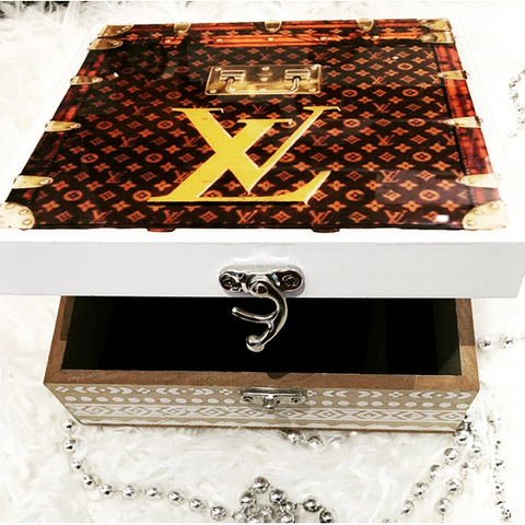 Resin Box - LV Vintage Chest