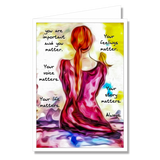 Greeting Card - You Matter