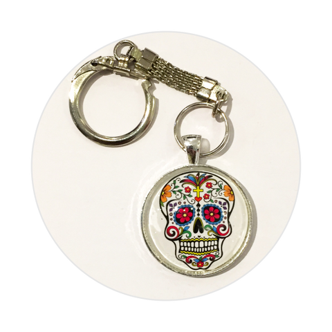 Key Ring - Candy Skull