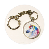 Key Ring - Unicorn Skull