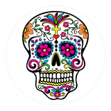 Key Ring - Candy Skull