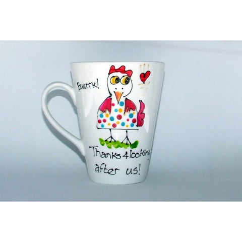 Thanks Chicken Colourful Spots Mug
