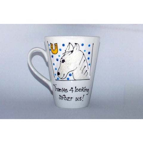 Thanks White Horse Mug
