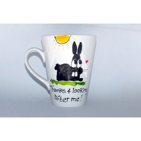 Thanks Black Rabbit Mug
