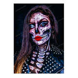 A2 Print - Glam Skull 'Oil Effect'