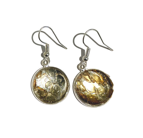 16mm Earrings - Snake Skin