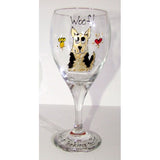 Thanks For Looking After Me - Dog Wine Glass
