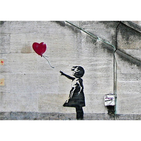 Resin 5x7 Print - Banksy Follow Your Heart