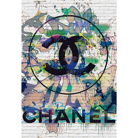 Resin 5x7 Print - Chanel Wall Graffiti