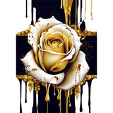 Resin 5x7 Print - Painted Rose with Cross