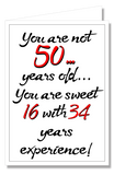 Greeting Card - You're Not 50...