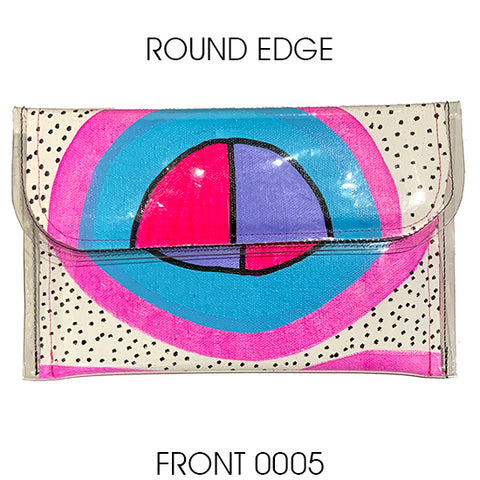 KazBags Small Round Edge Clutch