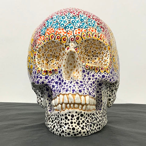 Resin Skull Miss Poppy