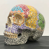 Resin Skull Miss Poppy