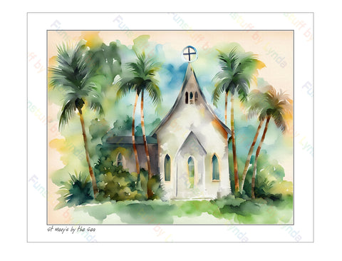 St Mary's by the Sea - 8x10 Print