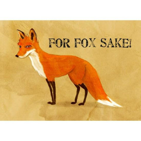 Resin 5x7 Print - For Fox Sake