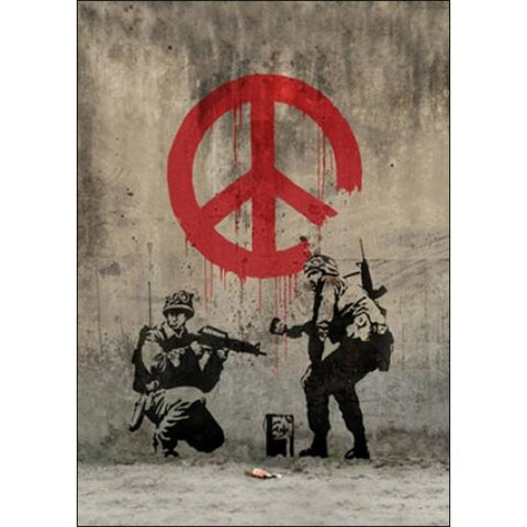 Resin 5x7 Print - Banksy Peace