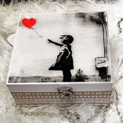 Resin Box - Banksy Follow Your Heart