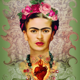 Resin Coaster - Frida Sacred Heart
