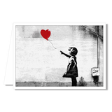 Greeting Card - Banksy Balloon