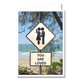 Greeting Card - You Are Loved Couple Sign