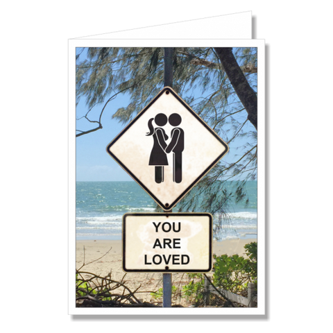 Greeting Card - You Are Loved Couple Sign