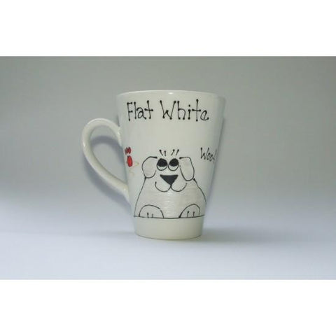 Flat White Dog Mug