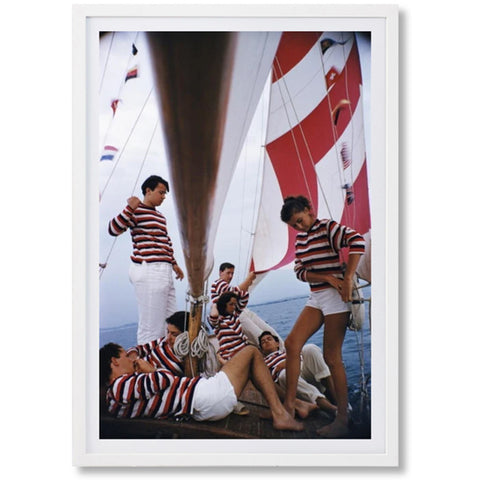 Slim Aarons - Adriatic Sailors - Certified Photographic Print