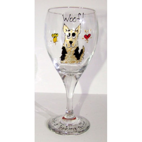 Thanks For Looking After Me - Dog Wine Glass